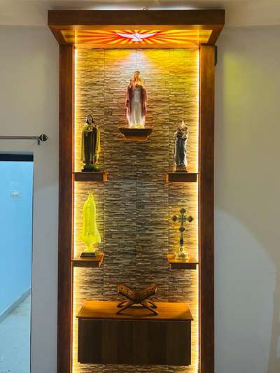 Lighting, Prayer Room, Storage Designs by Fabrication & Welding Global  interior , Thrissur | Kolo