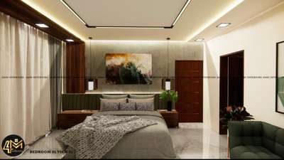 Bedroom, Furniture, Storage, Ceiling, Lighting Designs by Interior Designer Nadirsha Basheer, Thrissur | Kolo