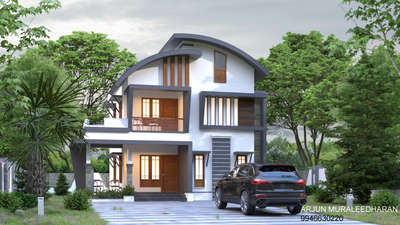 Exterior Designs by Civil Engineer Arjun Muraleedharan, Malappuram | Kolo