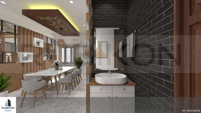 Dining, Furniture, Table Designs by Civil Engineer Rubikon Homes, Thiruvananthapuram | Kolo