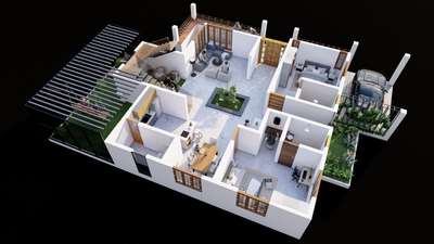 Plans Designs by Civil Engineer Amal Sugathan, Thiruvananthapuram | Kolo