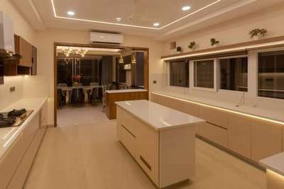 Ceiling, Kitchen, Lighting, Storage Designs by Carpenter Sunil Batham, Indore | Kolo