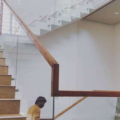 Staircase Designs by Interior Designer MARIYA GLASS SOLUTION, Alappuzha | Kolo
