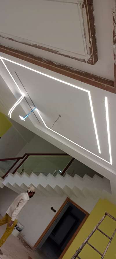 Ceiling, Lighting, Staircase Designs by Electric Works Ravi Muchar, Dewas | Kolo