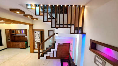 Ceiling, Lighting, Staircase Designs by Interior Designer vihar  interior , Thiruvananthapuram | Kolo