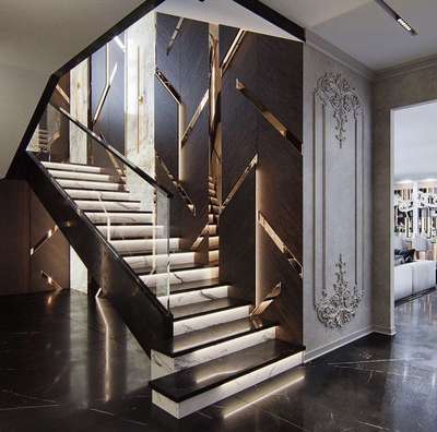 Wall, Lighting, Staircase Designs by Flooring EPOXY TAILS GRANIT MARBILS WORK , Thiruvananthapuram | Kolo
