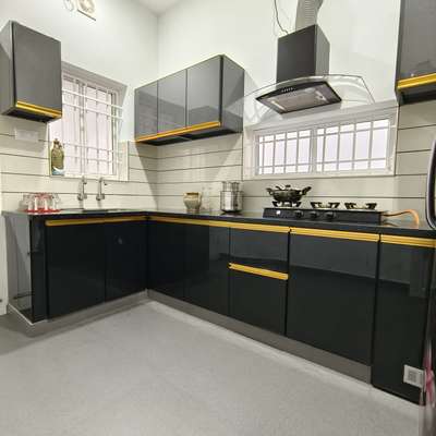 Kitchen, Storage Designs by Contractor Ajith m, Thiruvananthapuram | Kolo