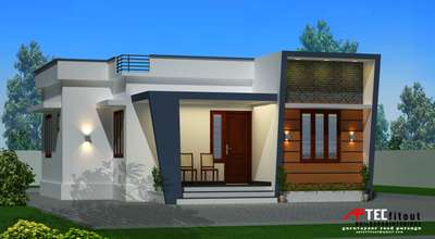 Exterior Designs by 3D & CAD APTECFITOUT  Builders  interiors , Malappuram | Kolo