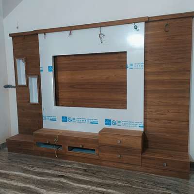 Living, Storage, Flooring Designs by Interior Designer D I F I T INTERIOR WORK, Kozhikode | Kolo