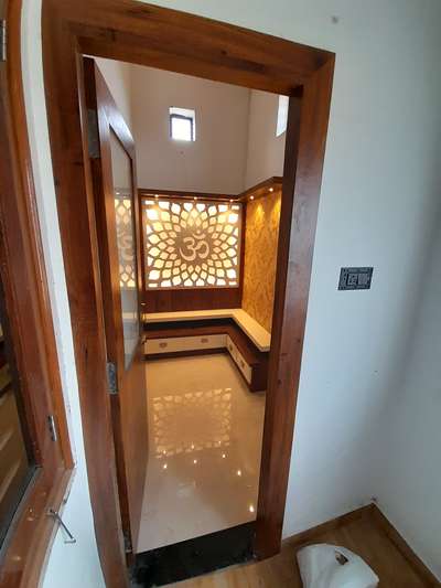 Lighting, Prayer Room, Storage Designs by Carpenter Sonu Suthar, Udaipur | Kolo