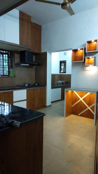 Kitchen, Lighting, Storage Designs by Civil Engineer Akhil kumar AP CONSTRUCTIONS, Pathanamthitta | Kolo