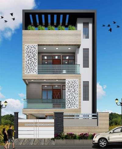 Exterior Designs by Architect Architect  Shubham Tiwari, Meerut | Kolo