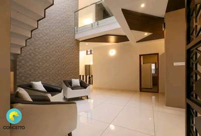 Furniture, Lighting, Living, Flooring, Ceiling Designs by Architect Concetto Design Co, Kozhikode | Kolo