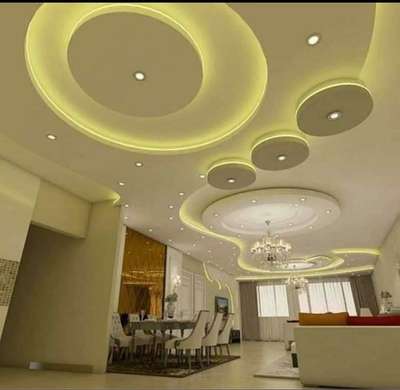 Dining, Ceiling, Furniture, Table, Lighting Designs by Interior Designer SA INTERIOR, Palakkad | Kolo