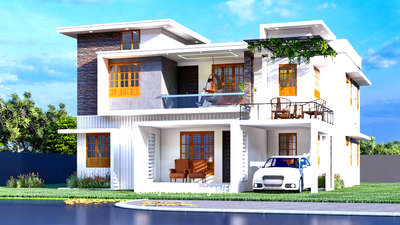 Exterior Designs by Architect Ameer E K, Thrissur | Kolo
