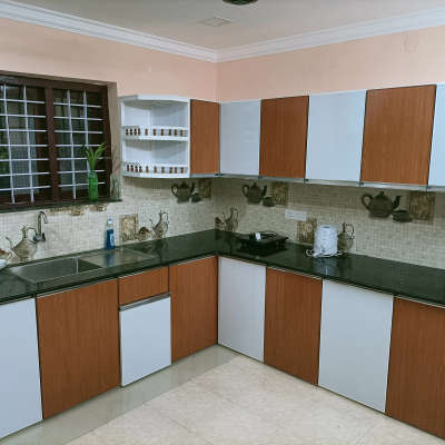 Kitchen, Storage, Window Designs by Building Supplies Thajudeen  ponmanayi l, Alappuzha | Kolo