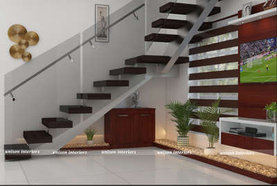 Staircase Designs by Interior Designer Unison Interiors, Kottayam | Kolo