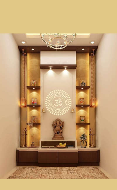 Lighting, Prayer Room, Storage Designs by Carpenter Irshad Ali, Delhi | Kolo