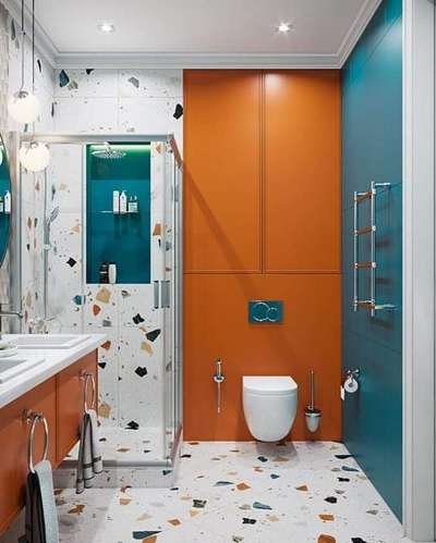 Bathroom, Lighting, Flooring, Wall Designs by Contractor HA  Kottumba , Kasaragod | Kolo