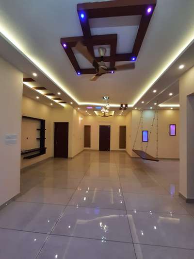 Ceiling, Flooring, Lighting Designs by Contractor Anish kumar pv, Kottayam | Kolo