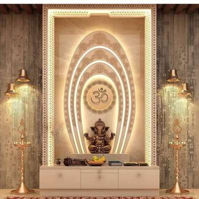 Lighting, Prayer Room, Storage Designs by Interior Designer AK INTERIOR  HOME DECOR , Gautam Buddh Nagar | Kolo