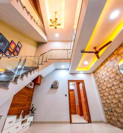 Ceiling, Lighting, Staircase Designs by Architect NEW HOUSE DESIGNING, Jaipur | Kolo