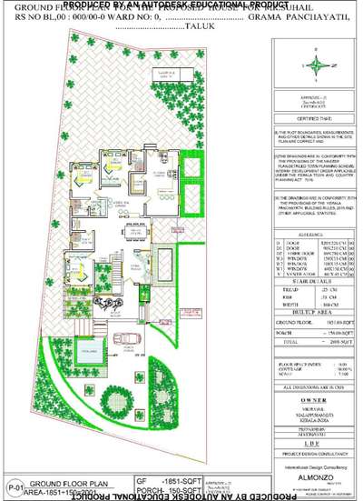 Plans Designs by Civil Engineer ALMONZO ALI, Malappuram | Kolo
