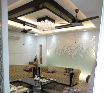 Ceiling, Lighting, Furniture, Living, Table Designs by Architect Jagan Chaudhary, Ghaziabad | Kolo