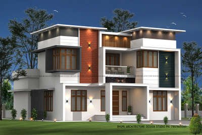Exterior, Lighting Designs by Civil Engineer BHUMI Architecural Design Studio, Palakkad | Kolo