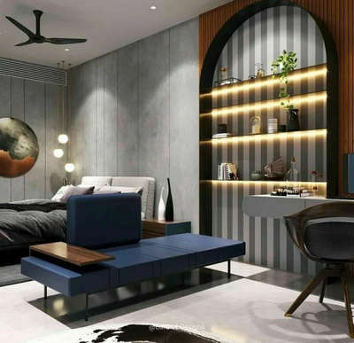 Lighting, Furniture, Bedroom, Storage Designs by Interior Designer Lord of Designs, Jaipur | Kolo