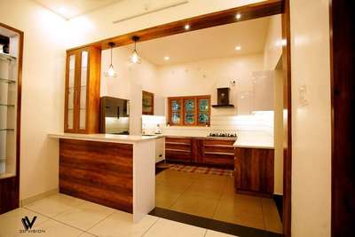 Lighting, Kitchen, Storage Designs by Contractor Leeha builders Rini-7306950091, Kannur | Kolo