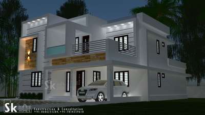 Exterior Designs by Architect SK Homes, Thrissur | Kolo