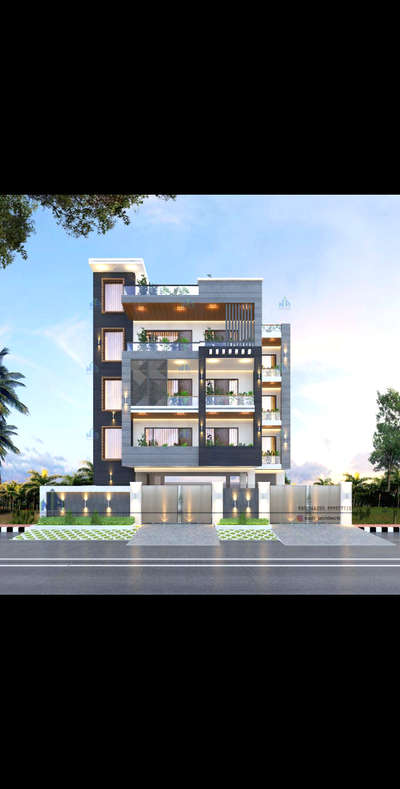 Exterior, Lighting Designs by Contractor Balaji Enterprises , Faridabad | Kolo