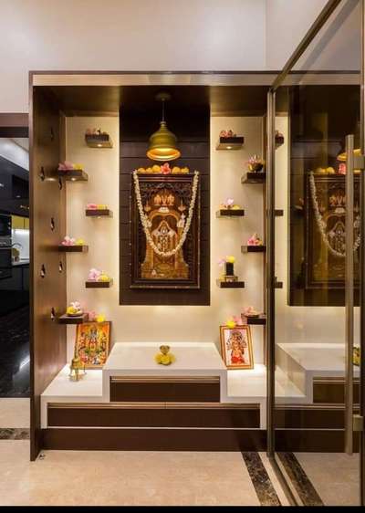 Prayer Room, Storage Designs by Carpenter Mehmood Husain, Faridabad | Kolo