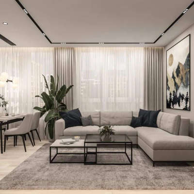 Furniture, Living, Table, Lighting, Ceiling Designs by Architect Nasdaa interior  Pvt Ltd , Gurugram | Kolo