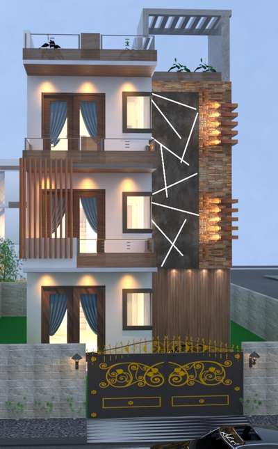 Exterior, Lighting Designs by 3D & CAD raunak  giri , Delhi | Kolo