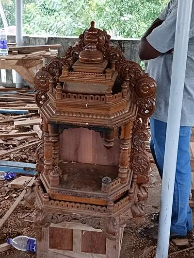 Prayer Room Designs by Painting Works Sree Abhi, Thiruvananthapuram | Kolo