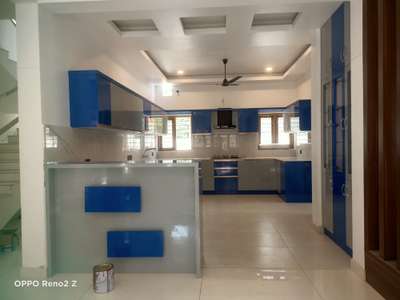 Ceiling, Kitchen, Lighting, Storage Designs by Contractor Ansar unique, Thiruvananthapuram | Kolo
