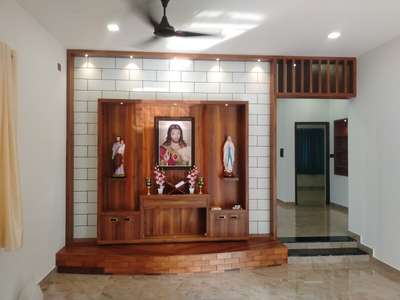 Prayer Room, Storage, Lighting Designs by Civil Engineer Anoop K S, Ernakulam | Kolo