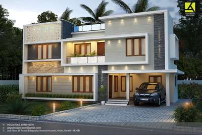 Exterior Designs by Civil Engineer ALIGN DESIGNS  Architects  Interiors , Ernakulam | Kolo