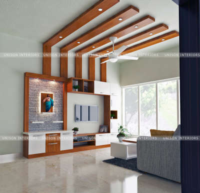 Lighting, Living, Furniture, Prayer Room, Storage Designs by Interior Designer Unison Interiors, Kottayam | Kolo