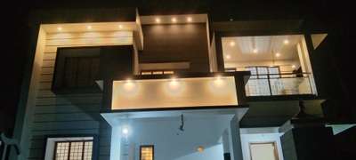 Exterior, Lighting Designs by Painting Works Sarath salahudheen, Pathanamthitta | Kolo