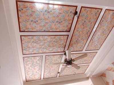 Ceiling Designs by Building Supplies Radha Rani Wallpaper , Jaipur | Kolo