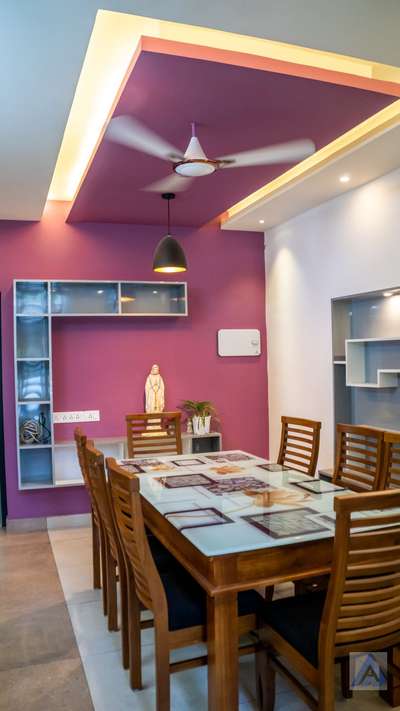 Ceiling, Dining Designs by Contractor subu salim, Kollam | Kolo