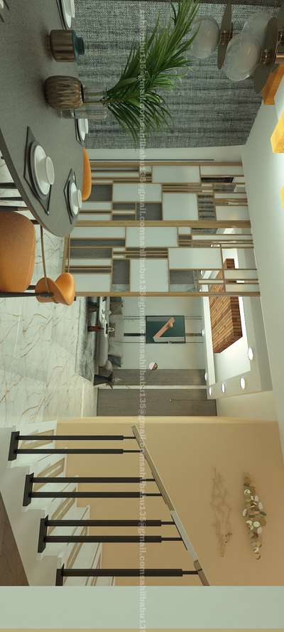 Ceiling, Lighting, Staircase Designs by Interior Designer Sahil  Babu, Kannur | Kolo