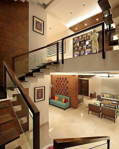 Staircase, Lighting, Furniture Designs by Interior Designer mufeed imran, Kozhikode | Kolo