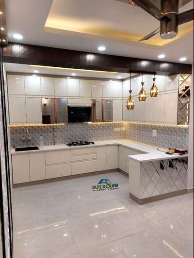 Kitchen, Lighting, Storage Designs by Interior Designer Build Craft Associates , Gautam Buddh Nagar | Kolo