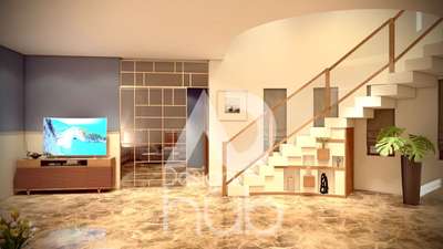 Staircase Designs by 3D & CAD ad design hub 7677711777, Kannur | Kolo