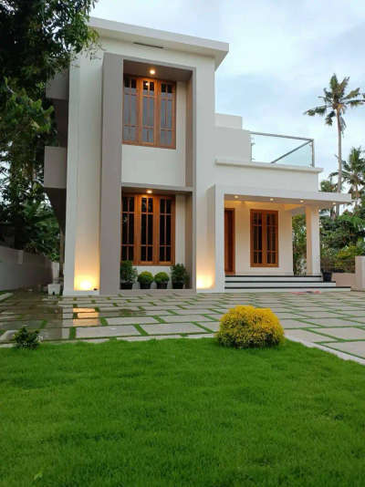 Exterior Designs by Painting Works colours  painting works , Thiruvananthapuram | Kolo