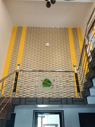 Staircase, Wall Designs by Painting Works Rajeesh  Rajeesh t, Thrissur | Kolo
